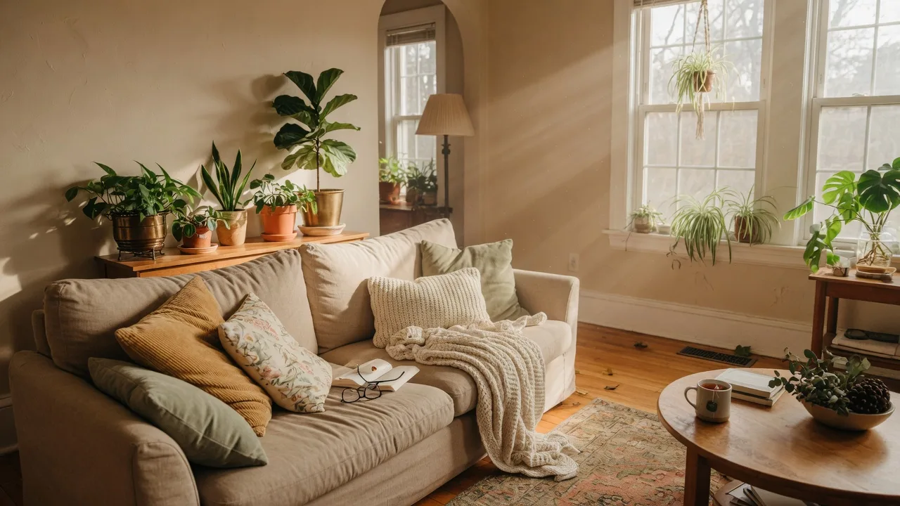 A warm, inviting living room representing your next home