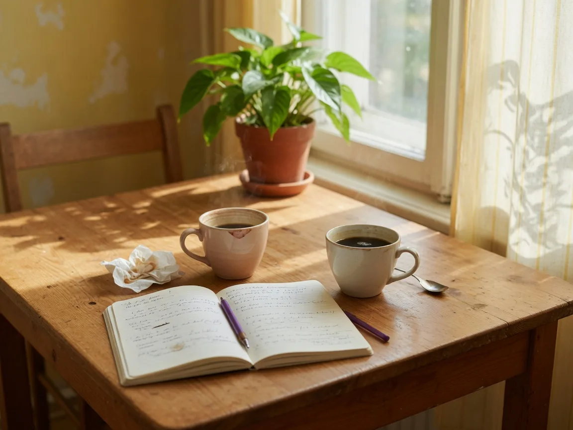 A warm kitchen table conversation — the way Ron Rank works with clients
