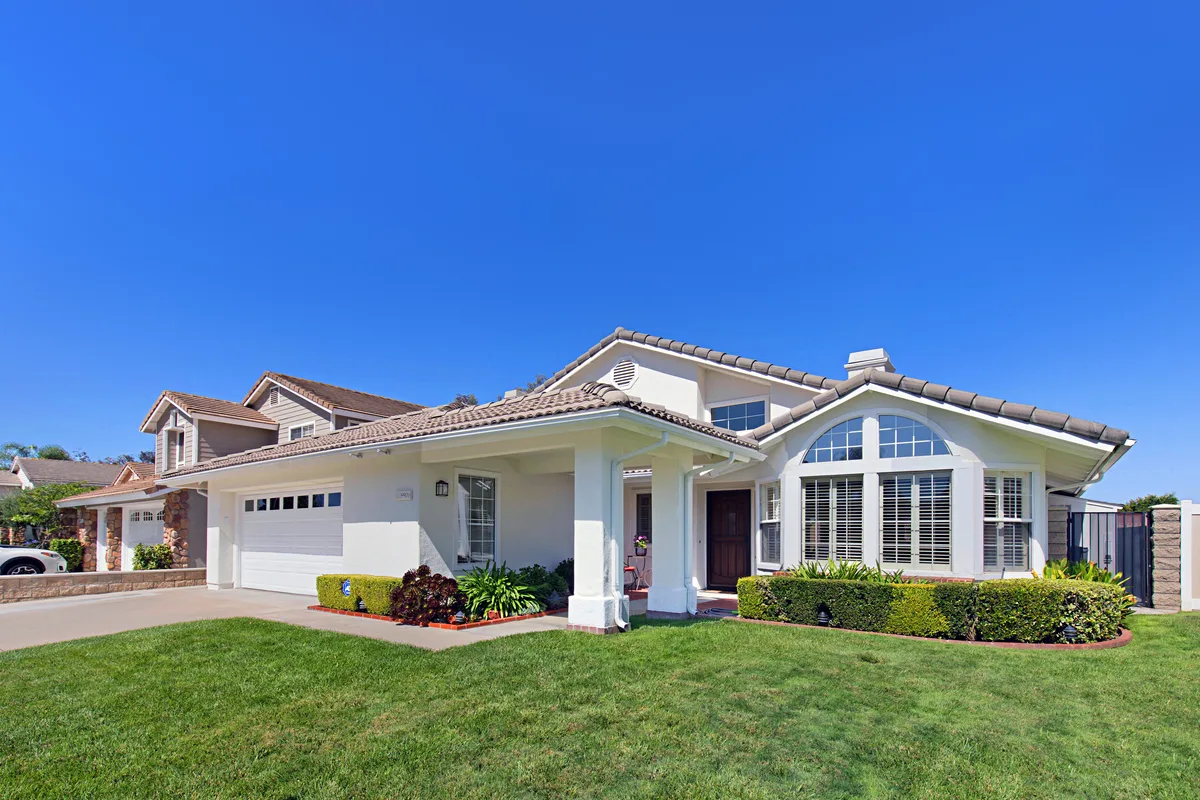 Bright exterior of a single-story suburban home in Southwest Riverside County