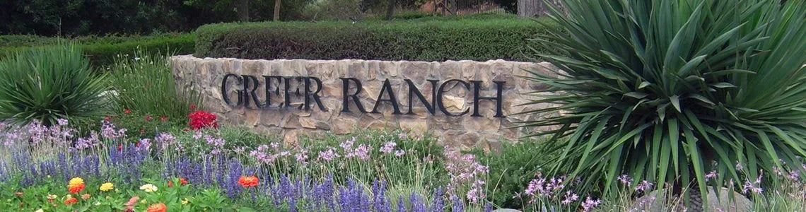 Greer Ranch community entrance sign in Murrieta California