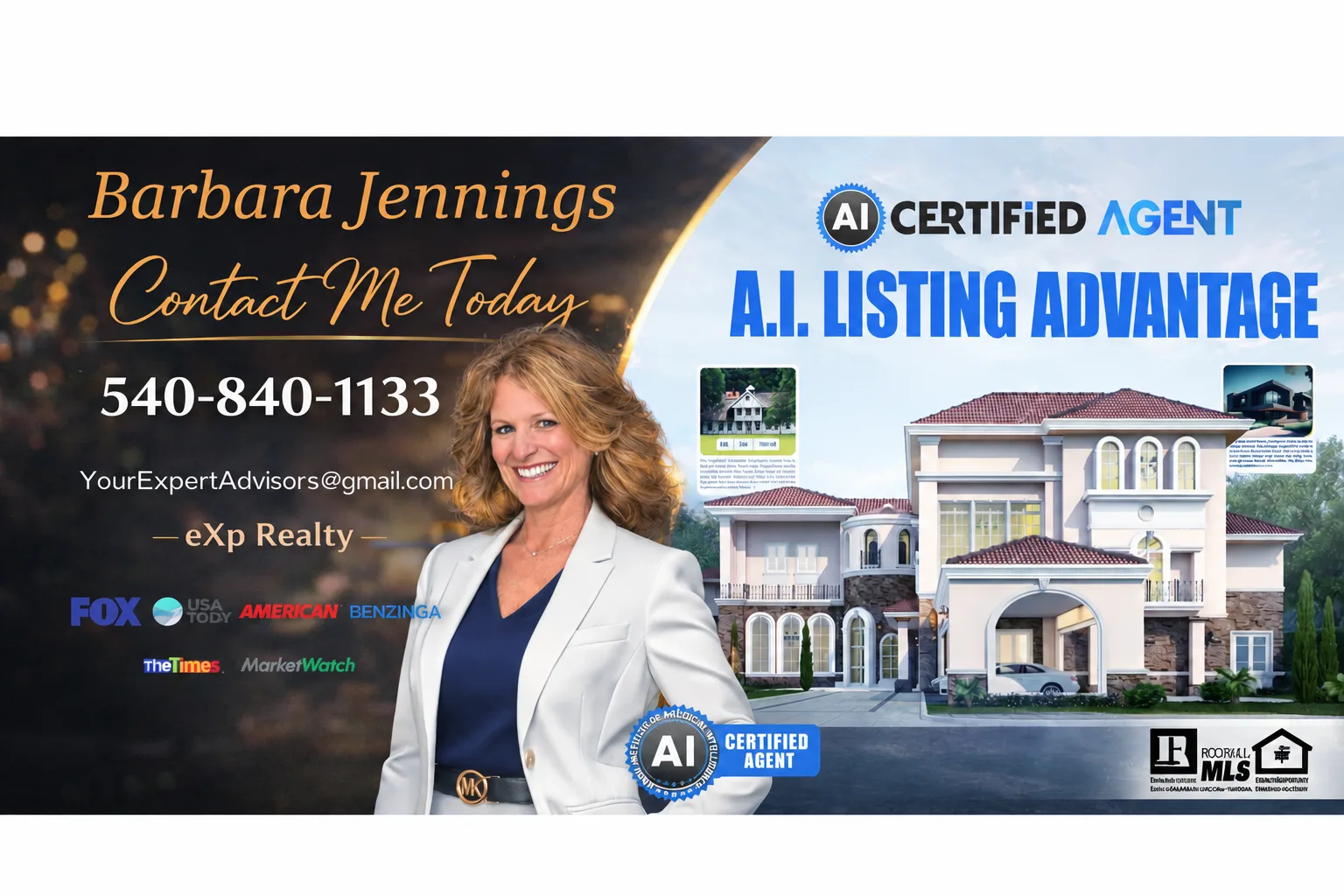 Barbara Jennings relocation services for moving to Fredericksburg VA and Northern Virginia