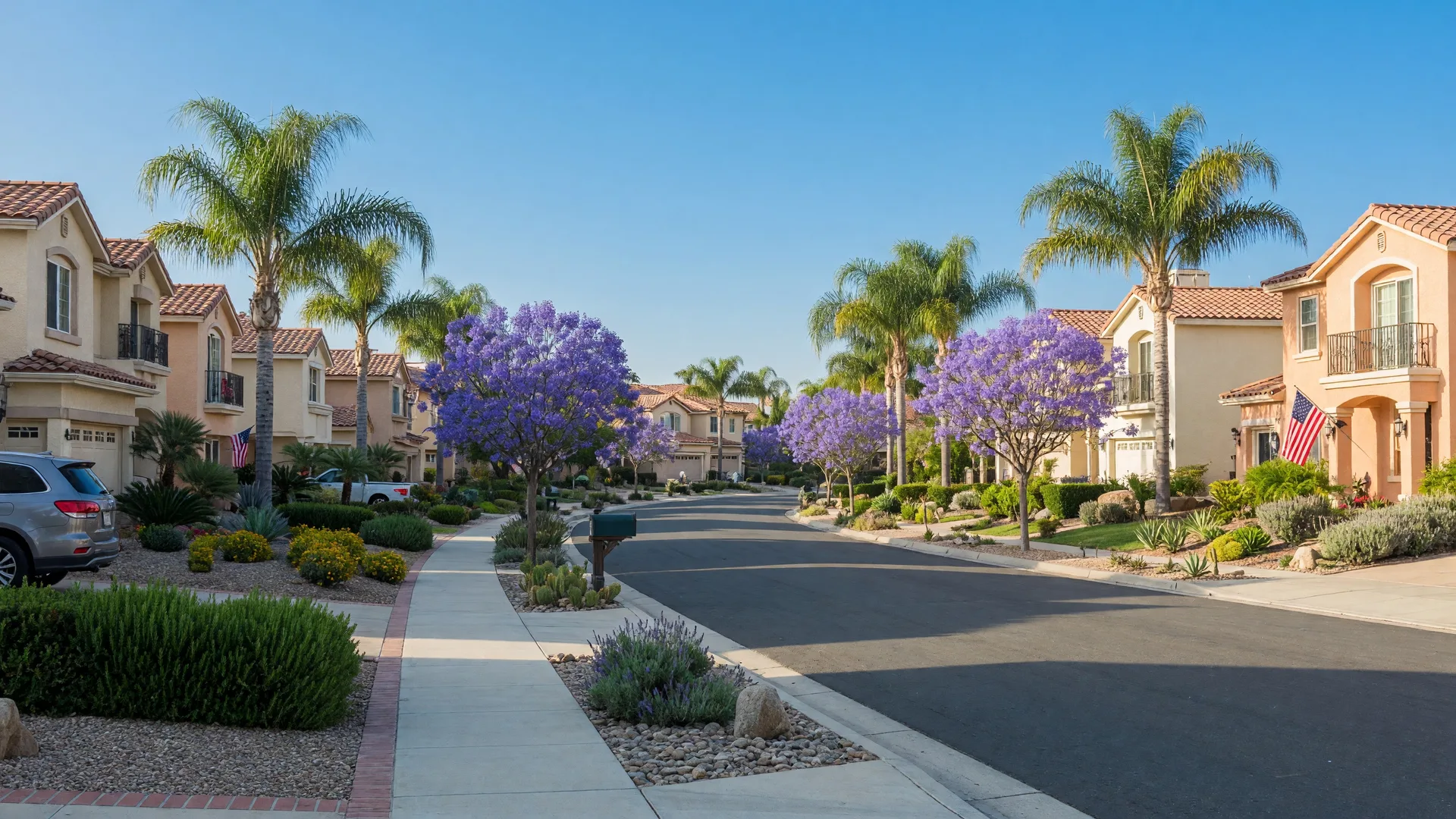 A scenic park trail in Murrieta, California