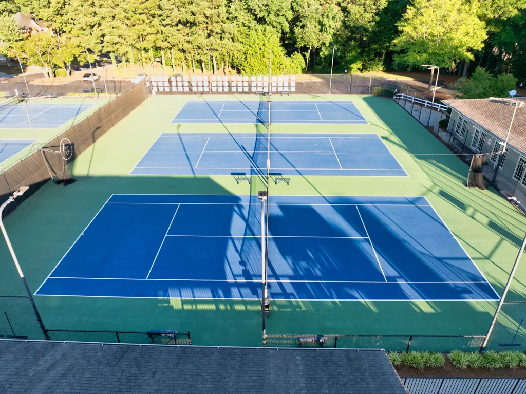 Tennis courts bird's eye