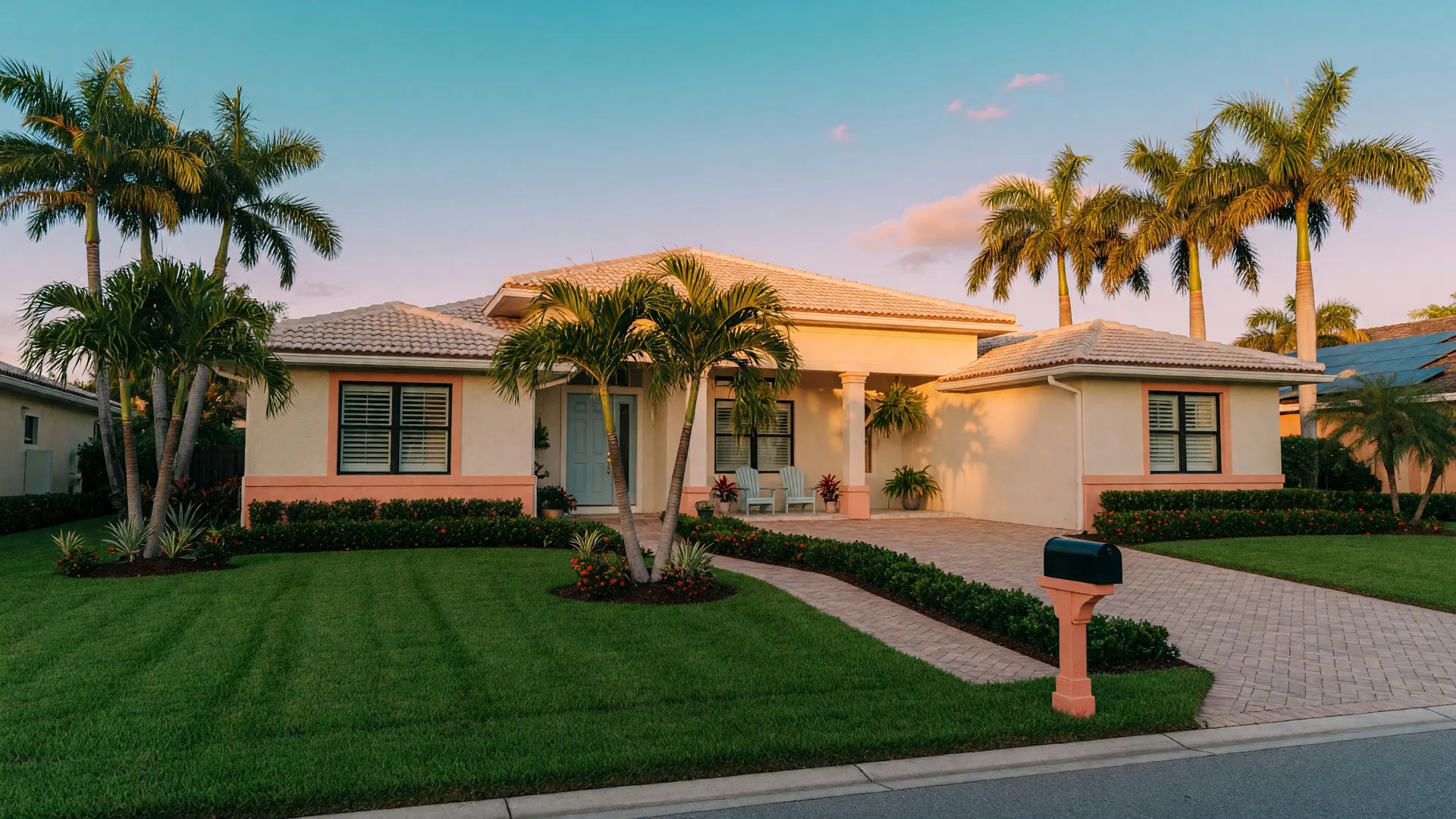 Beautiful suburban home in Palm Beach County, Florida