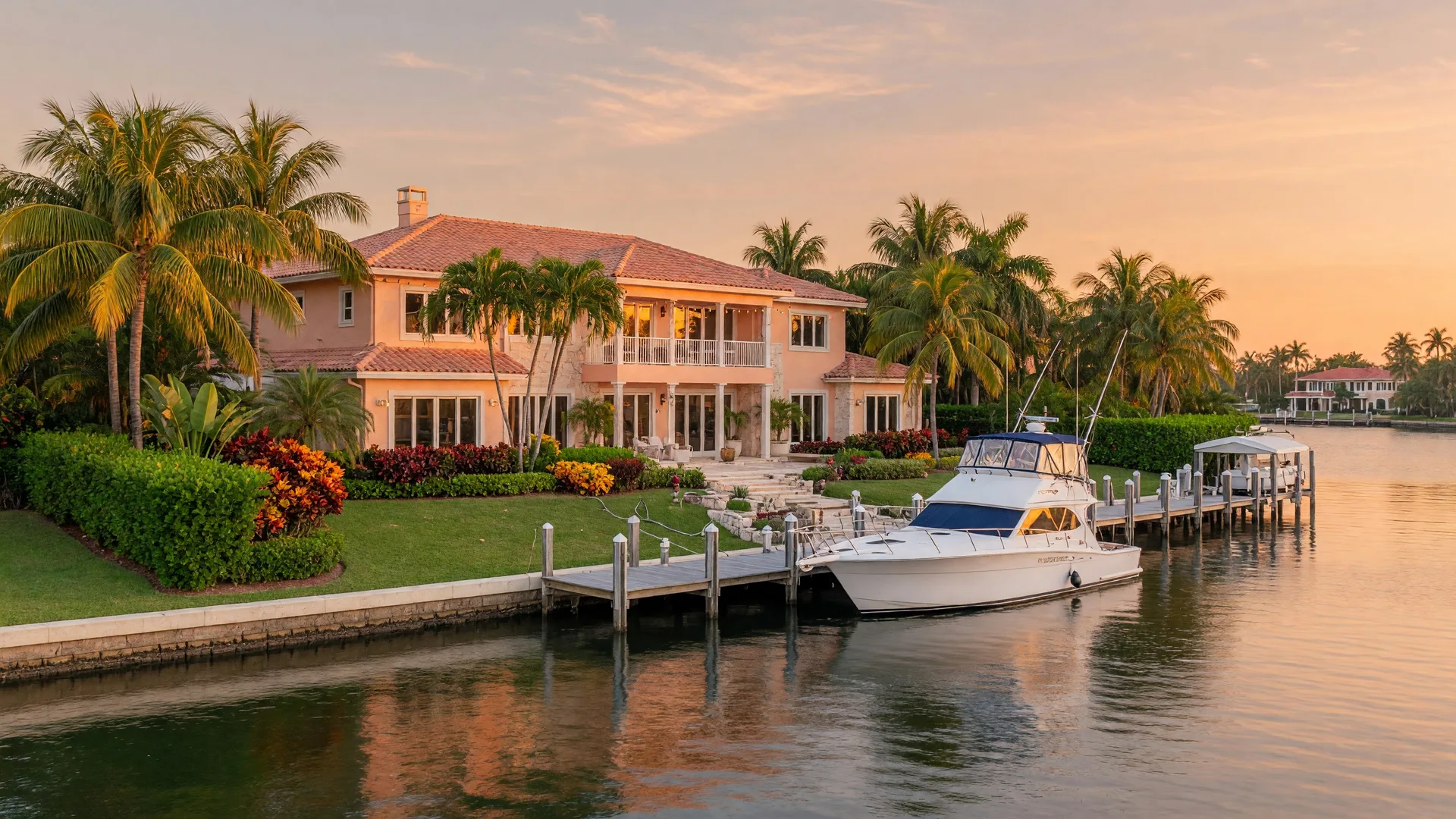Row of rental homes in a Palm Beach County neighborhood