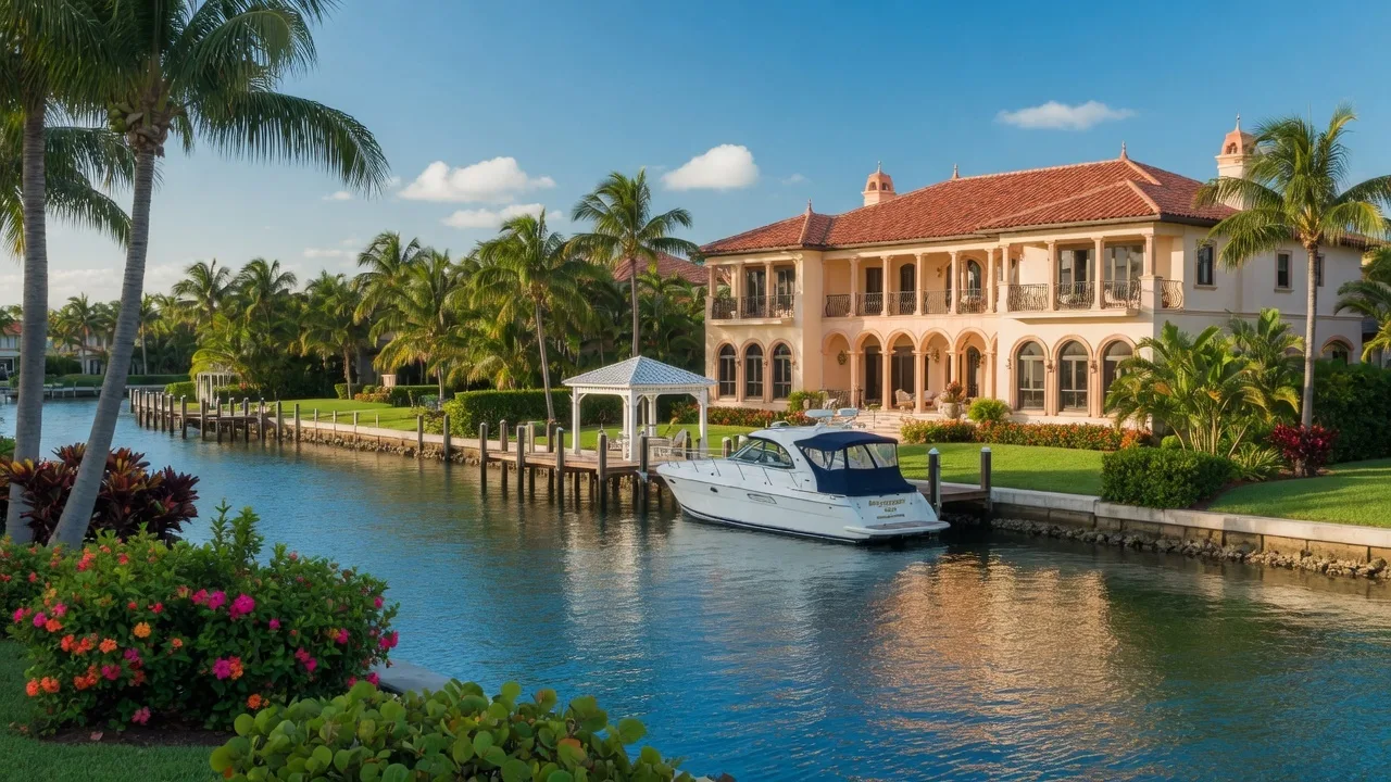 Waterfront luxury home on the Intracoastal Waterway in Delray Beach