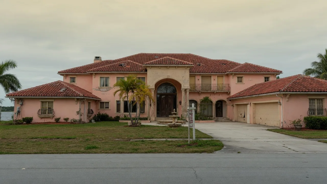 Luxury listing in South Florida that appears to be sitting on the market