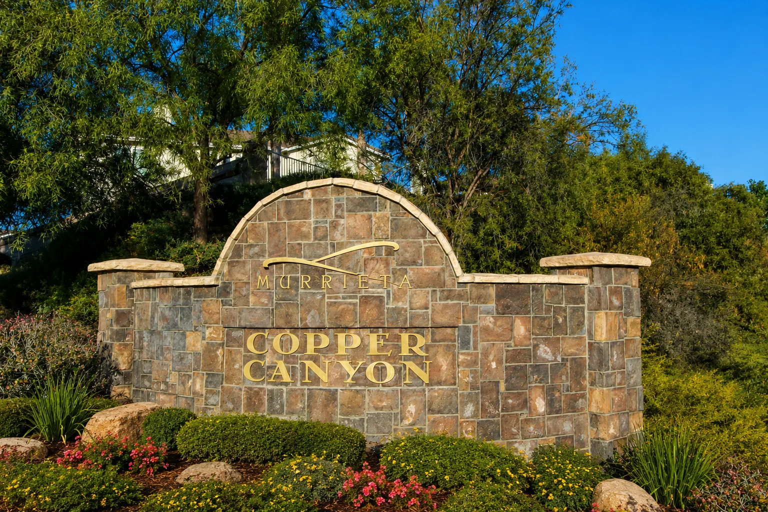 View of Copper Canyon neighborhood in Murrieta
