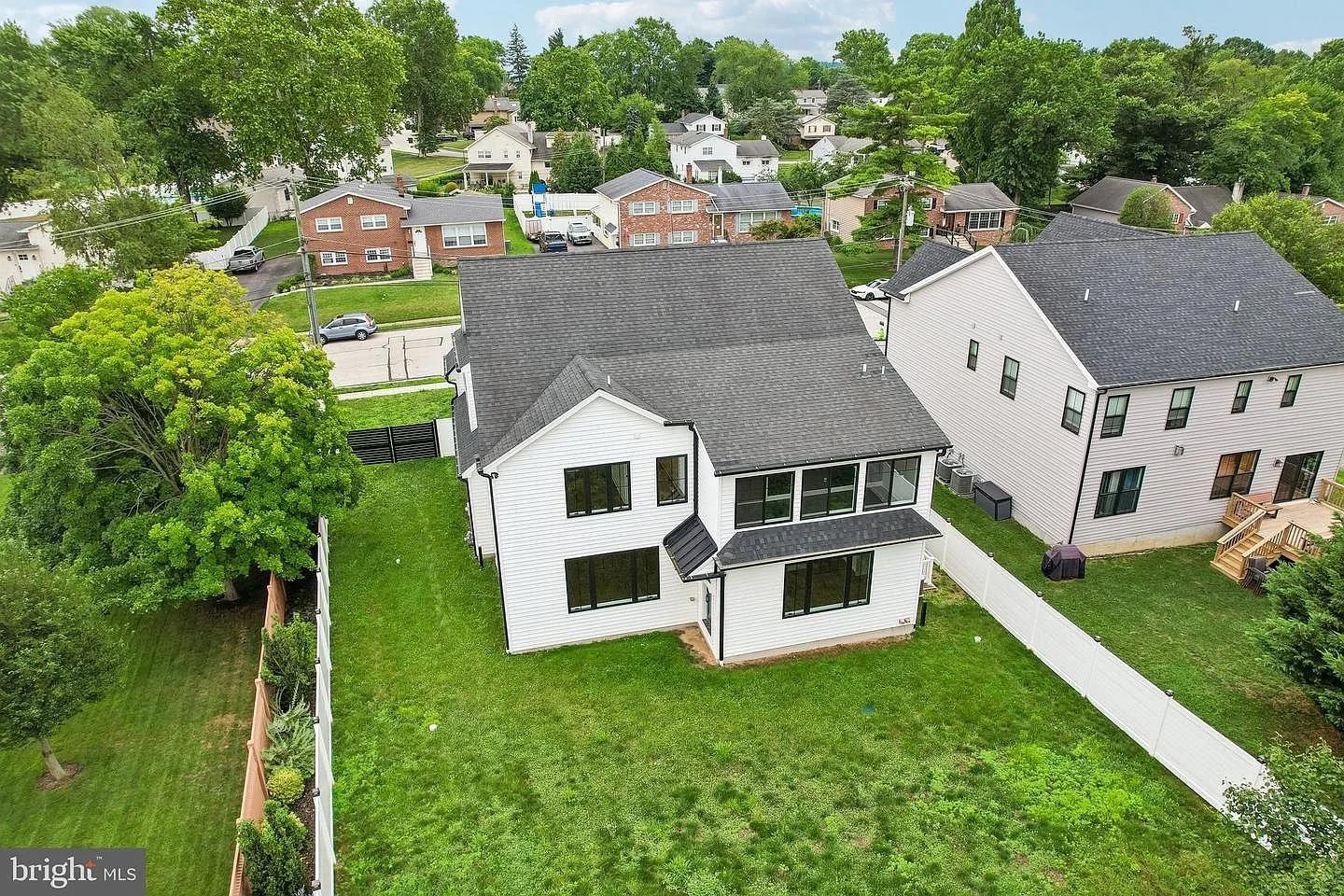Aerial view of rear of property
