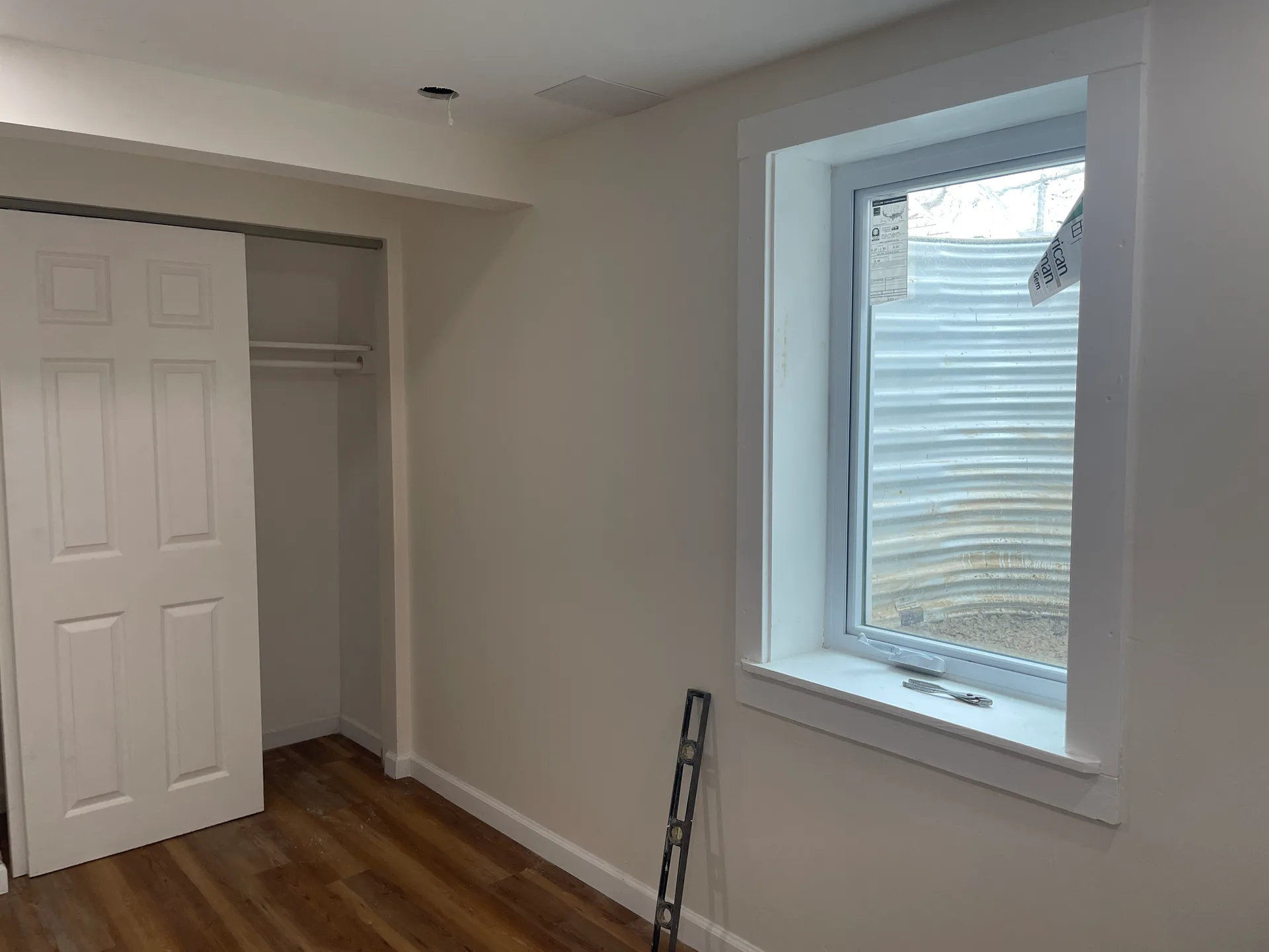 Basement bedroom