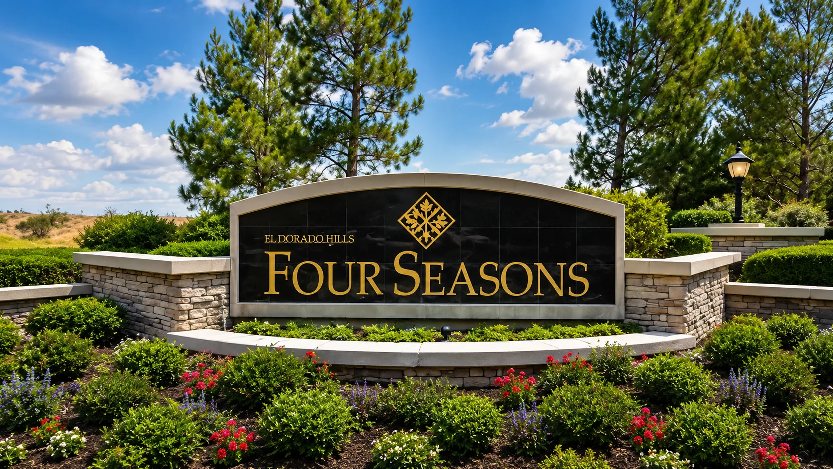 Four Seasons community entrance sign