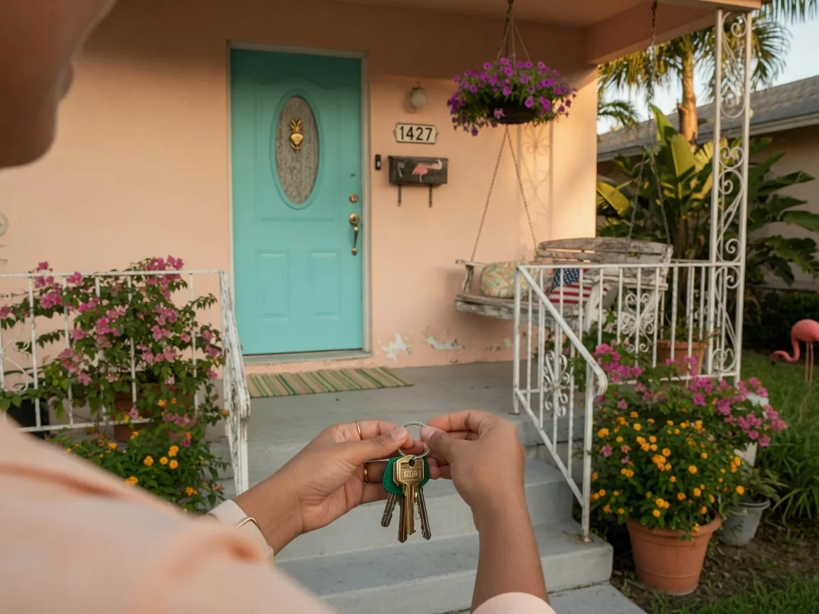 House keys representing first-time home ownership