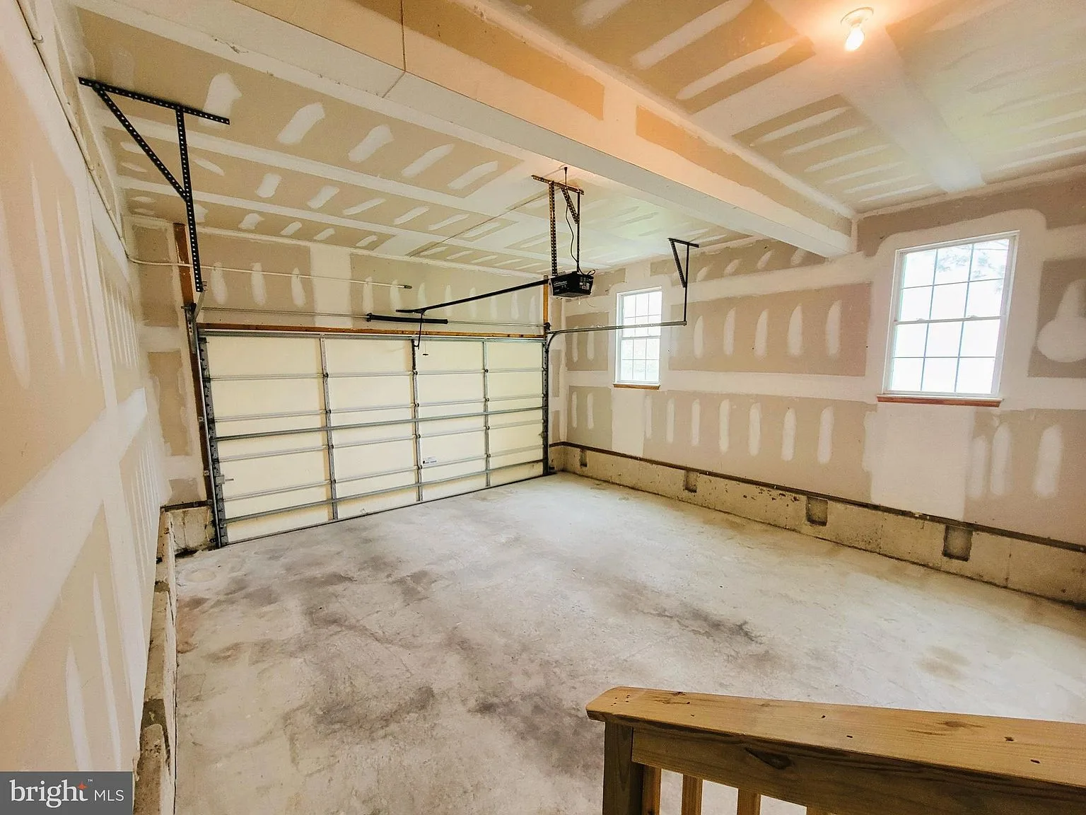 Two-car garage interior