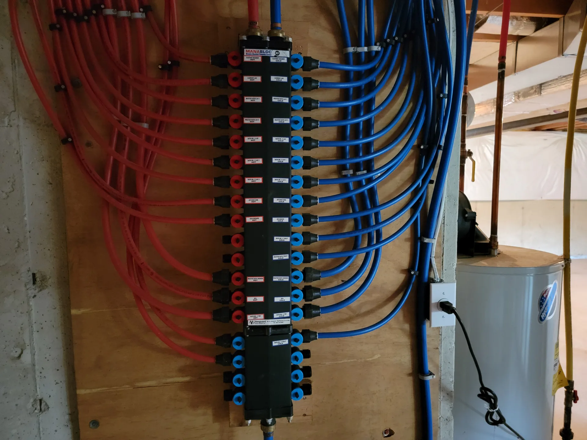 Plumbing manifold system
