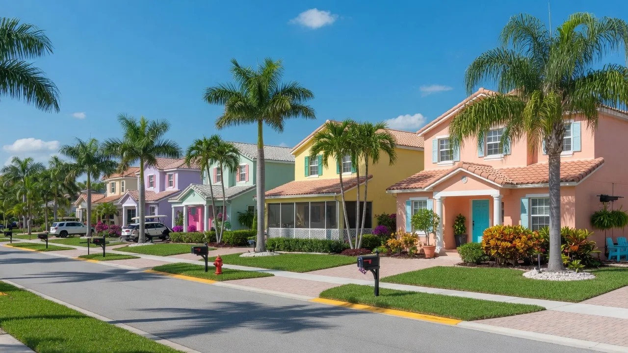 Florida neighborhood homes