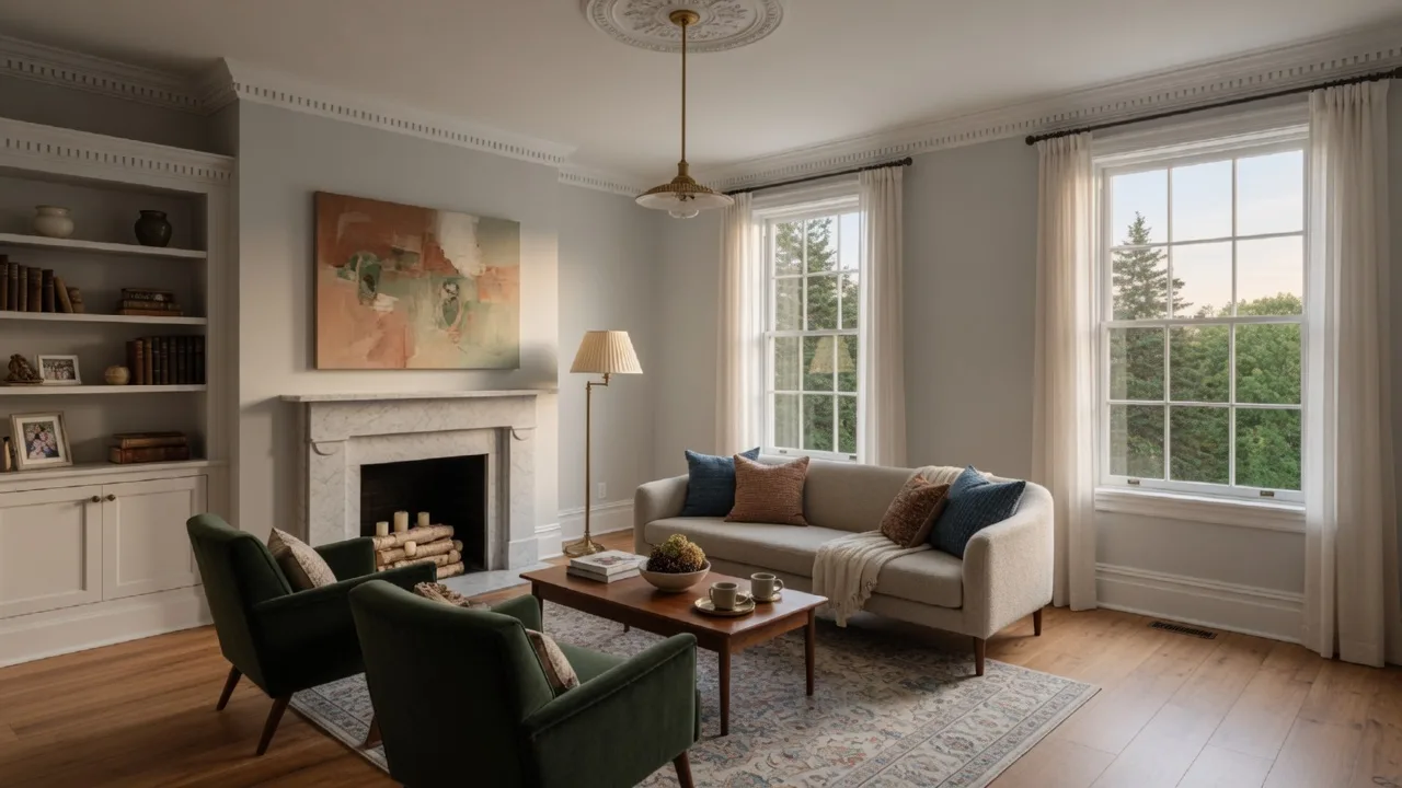 Beautifully renovated historic home interior in Atlantic Canada