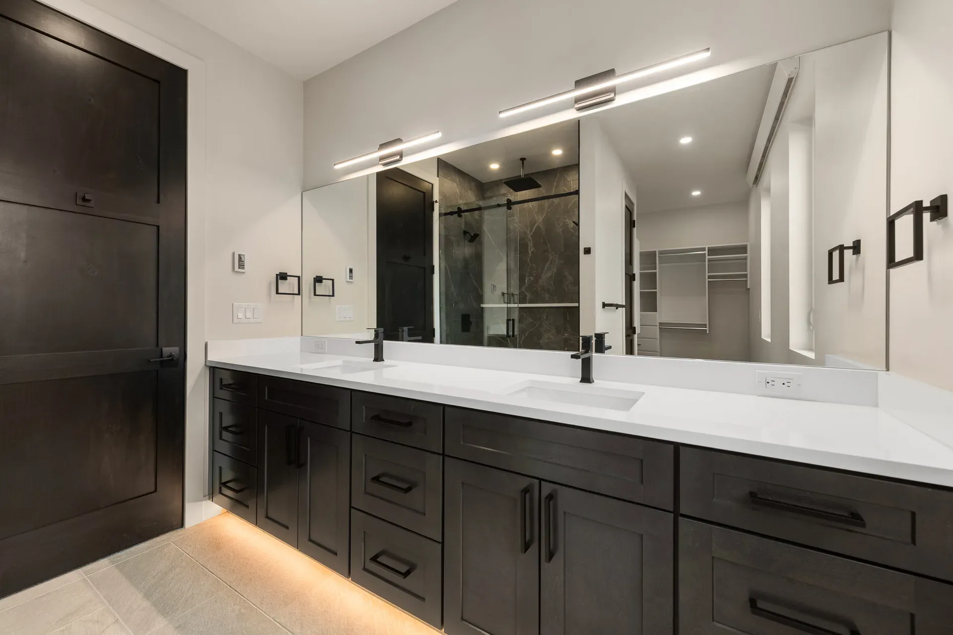 Modern double vanity bathroom