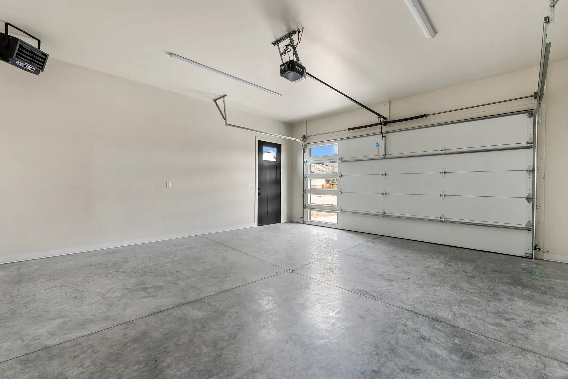 Empty garage interior
