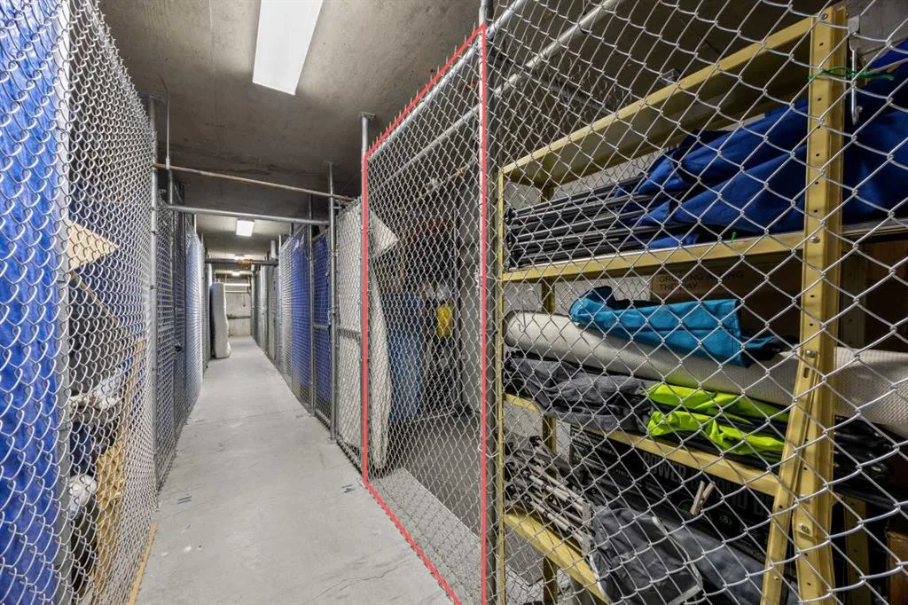 Titled storage locker