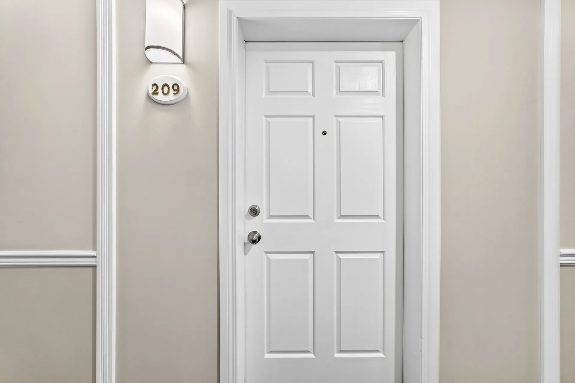 Unit 209 entry door