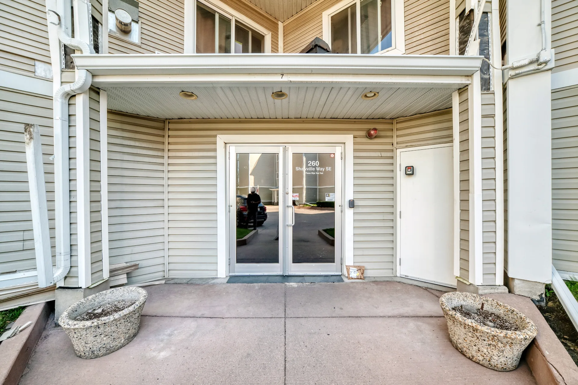 Building front entrance