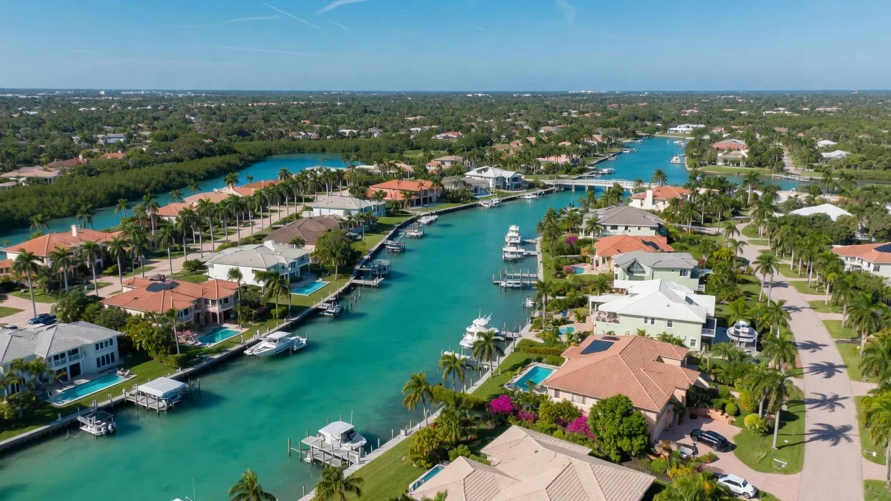 Waterfront estate on Florida's Gulf Coast