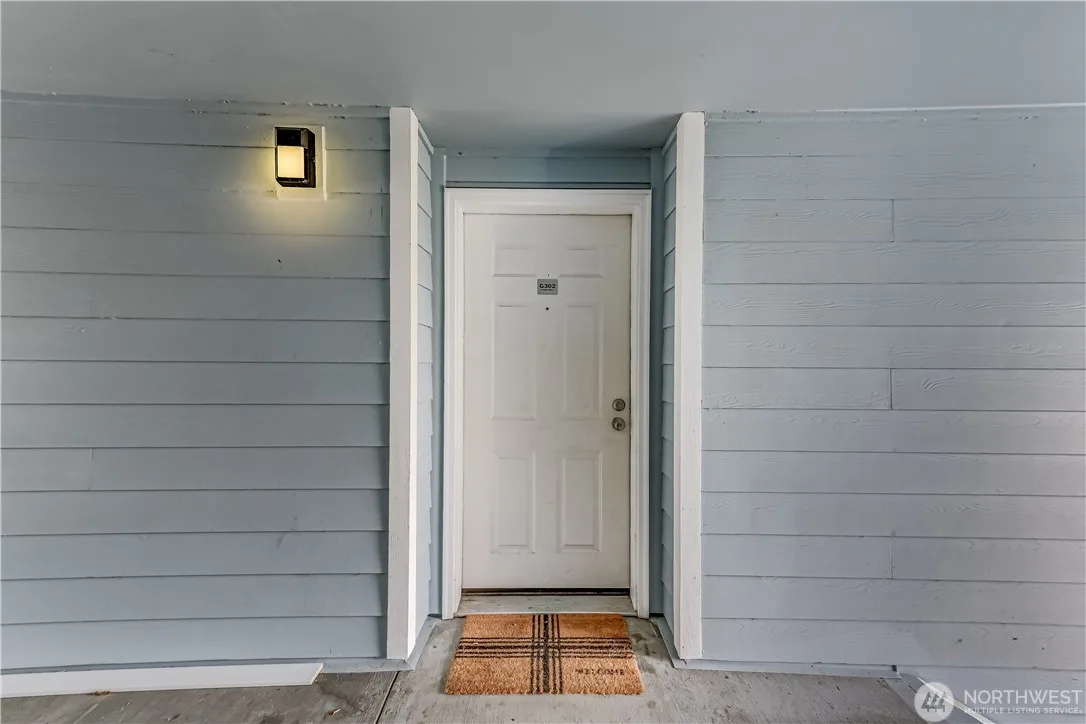Entry door of the condo unit