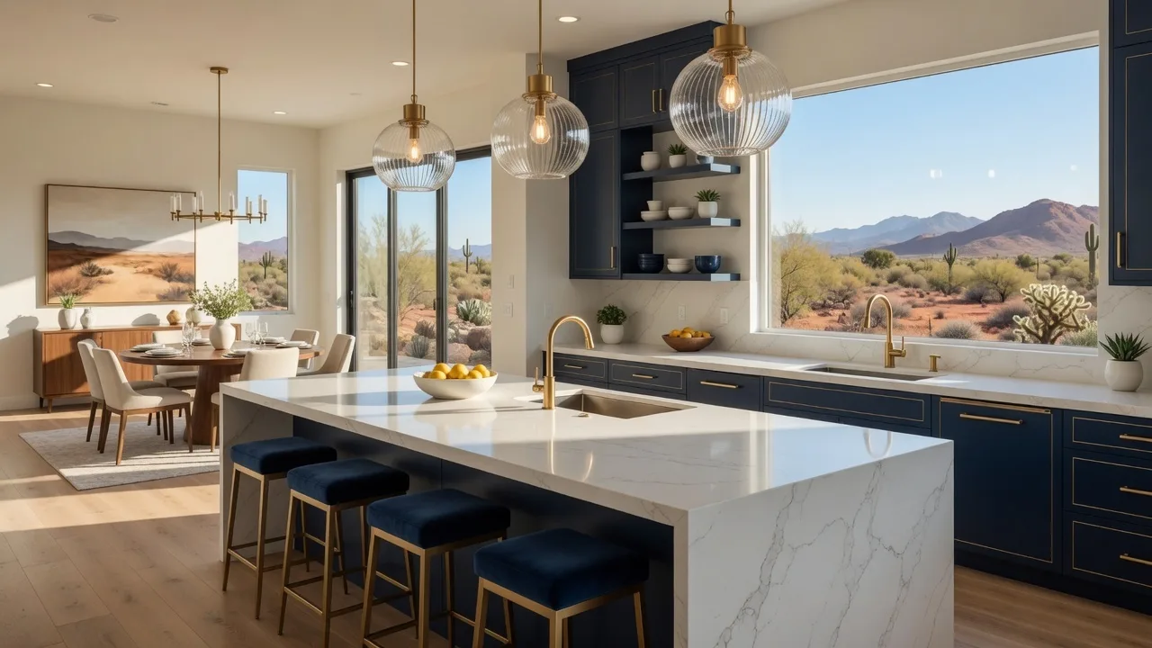 Modern luxury kitchen in a Metro Phoenix home