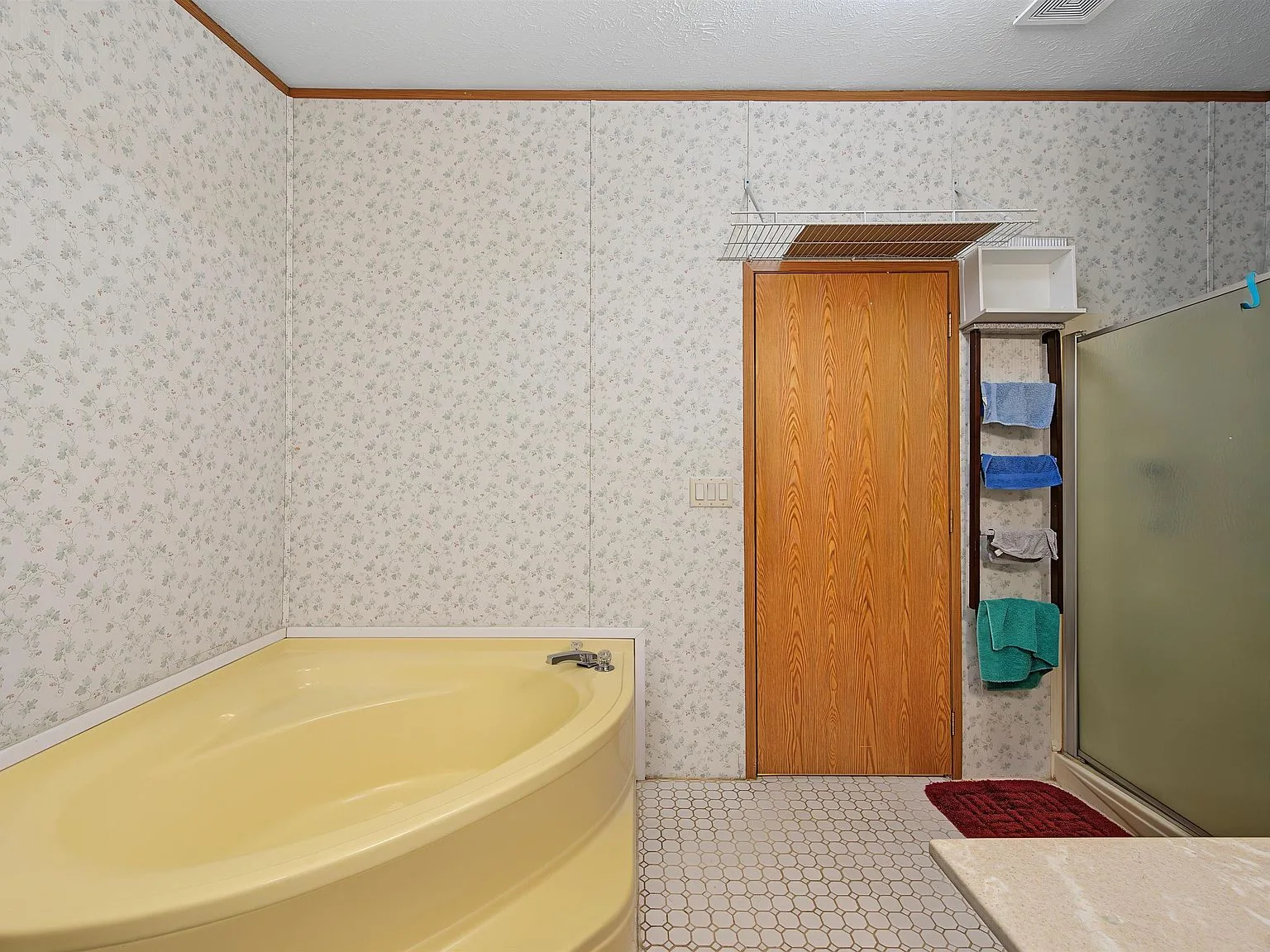 Primary bathroom with soaking tub