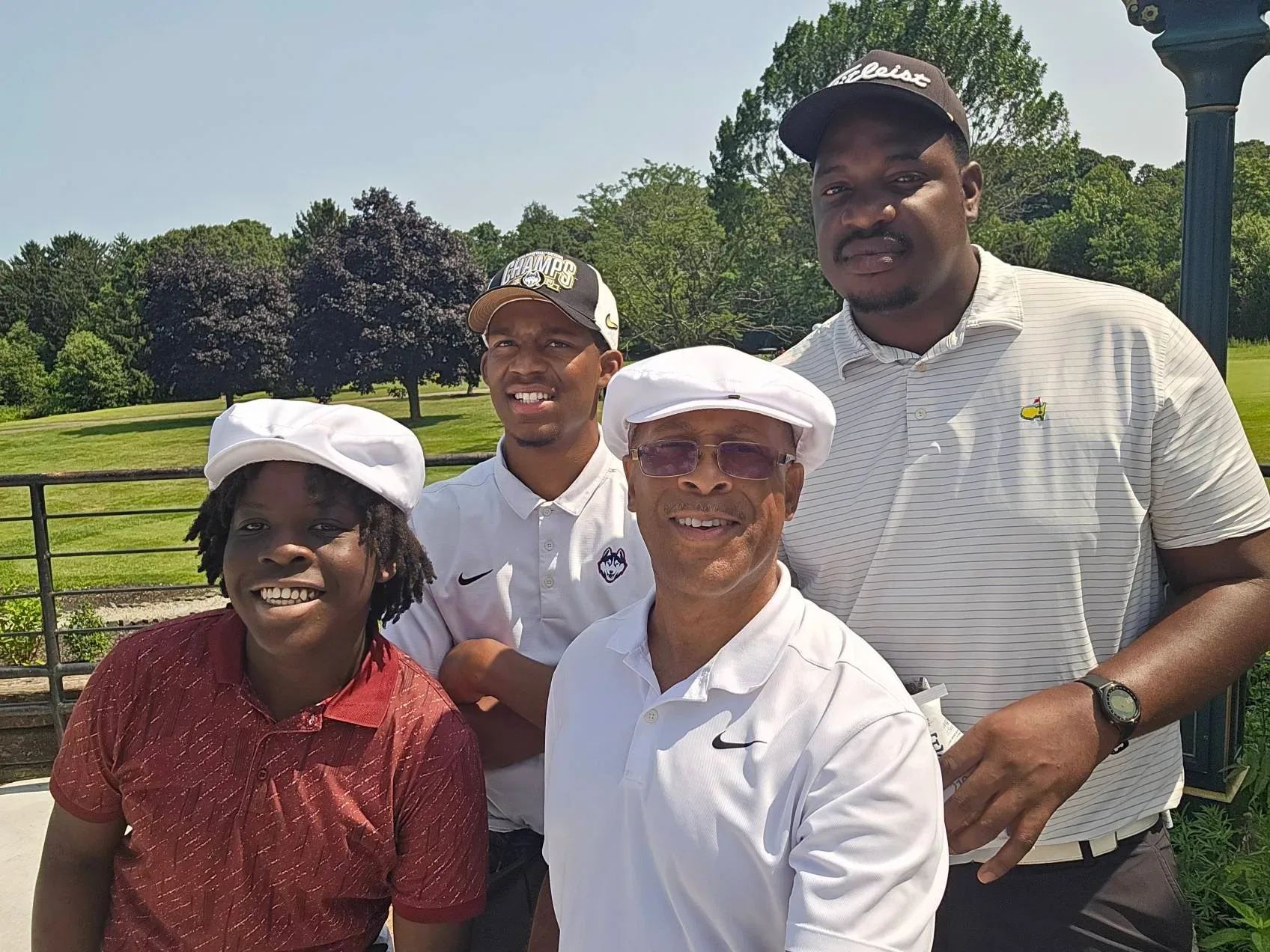 Participants posing together at the Knickerbocker Golf Club Scholarship Tournament