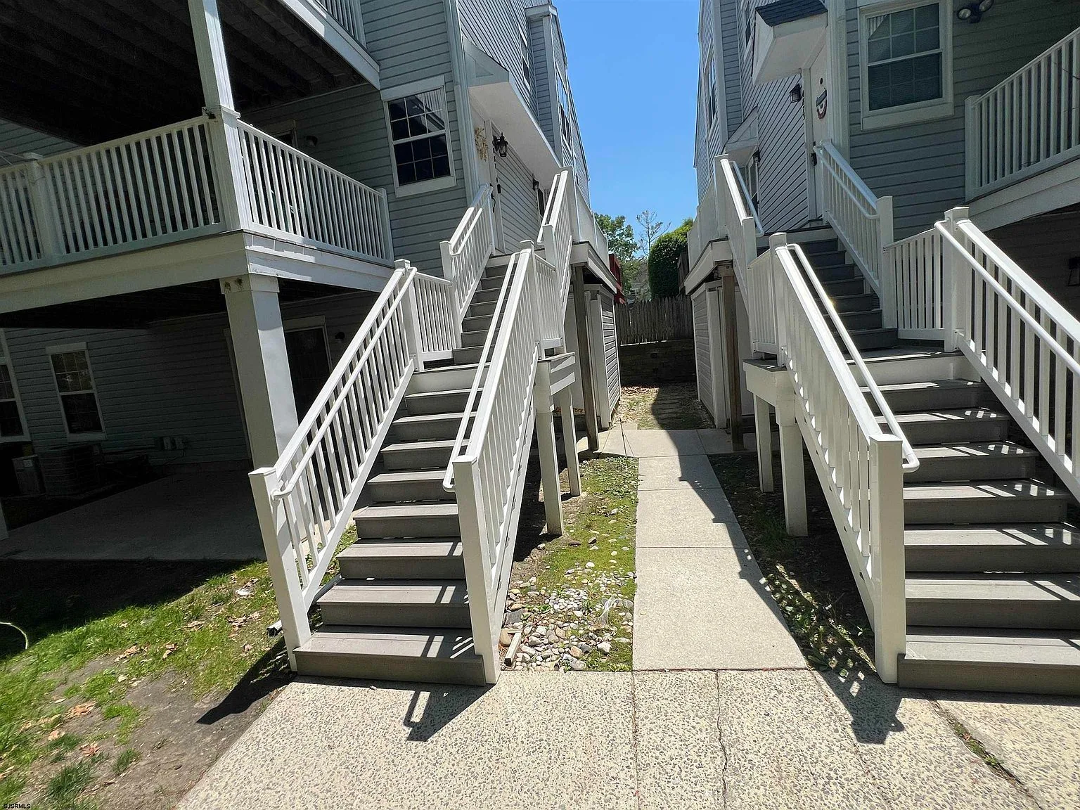 Condominium walkway between adjacent buildings