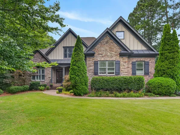 Stone facade home in The Hills at Southpoint, Durham
