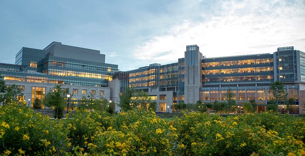 Duke Hospital modern medical facility facade in Durham