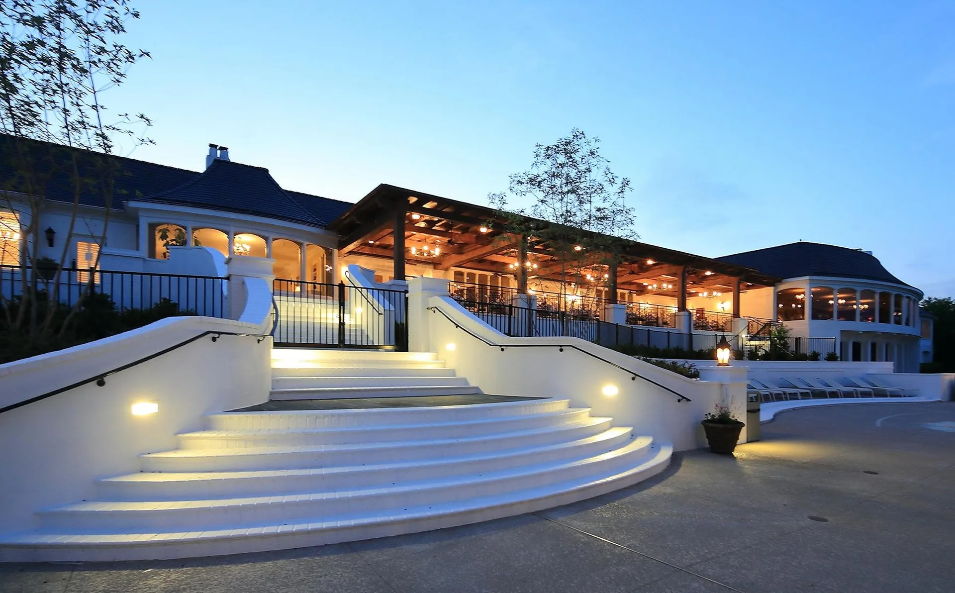 Hope Valley Country Club French Norman clubhouse and golf course