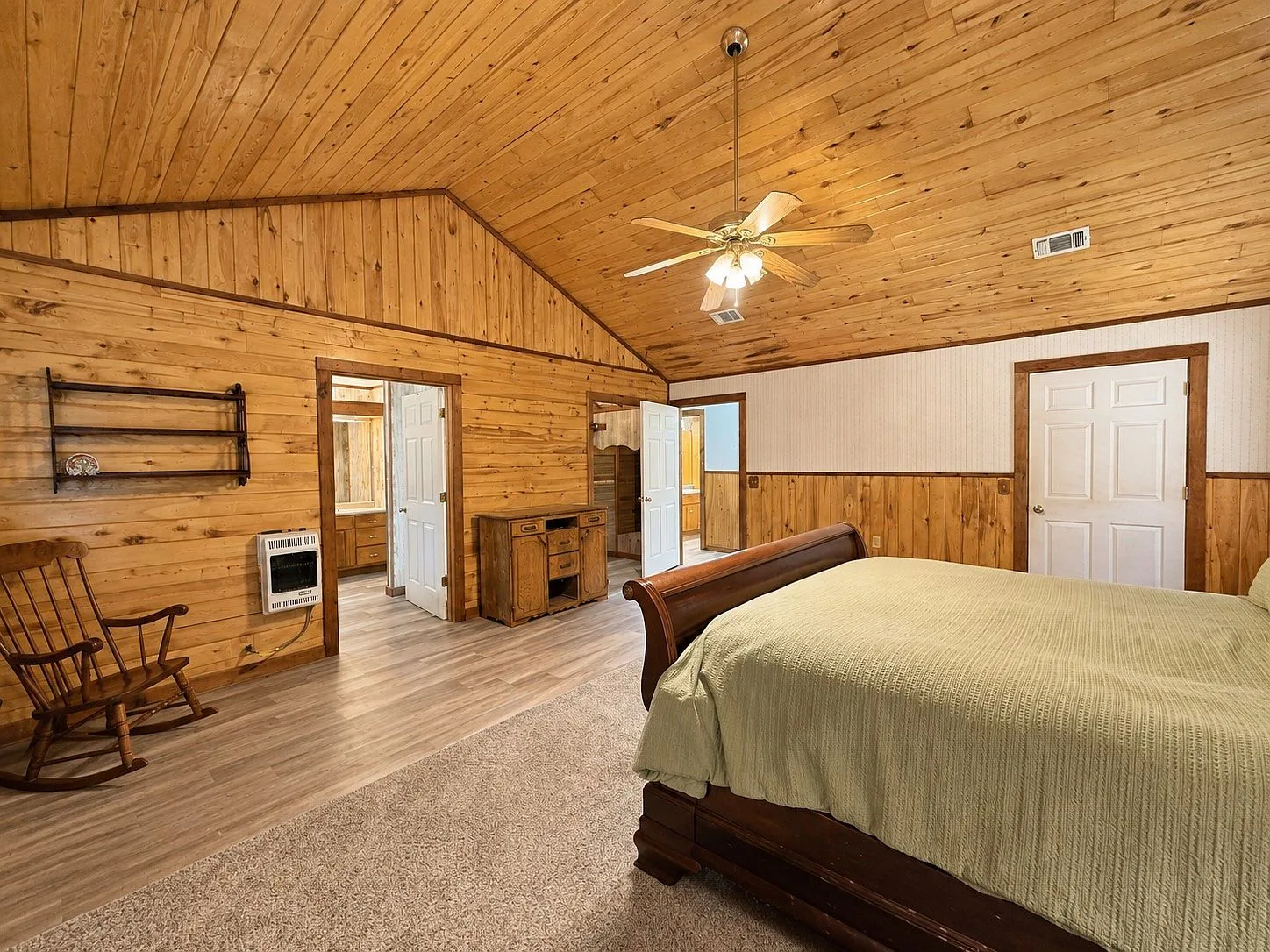 Primary bedroom with natural lighting