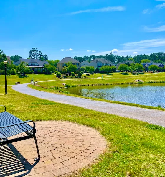Governors Village Community Pond and Walking Path Chapel Hill NC
