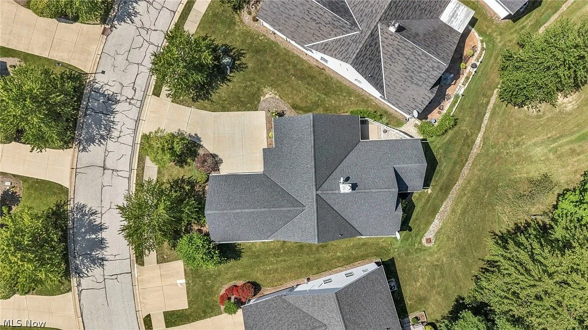 Top-down aerial view of the property