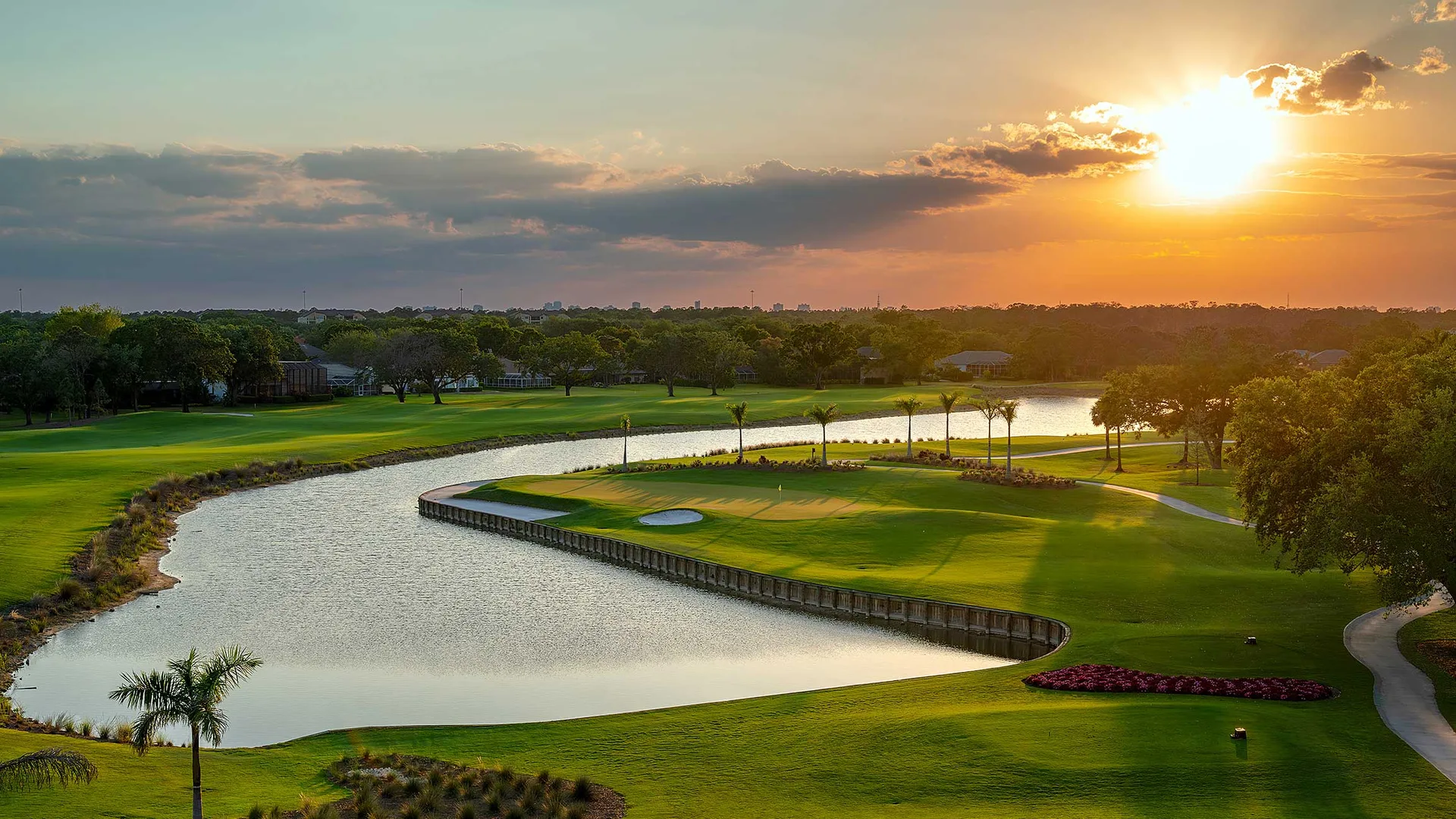 Vineyards golf course with lake view in Naples FL