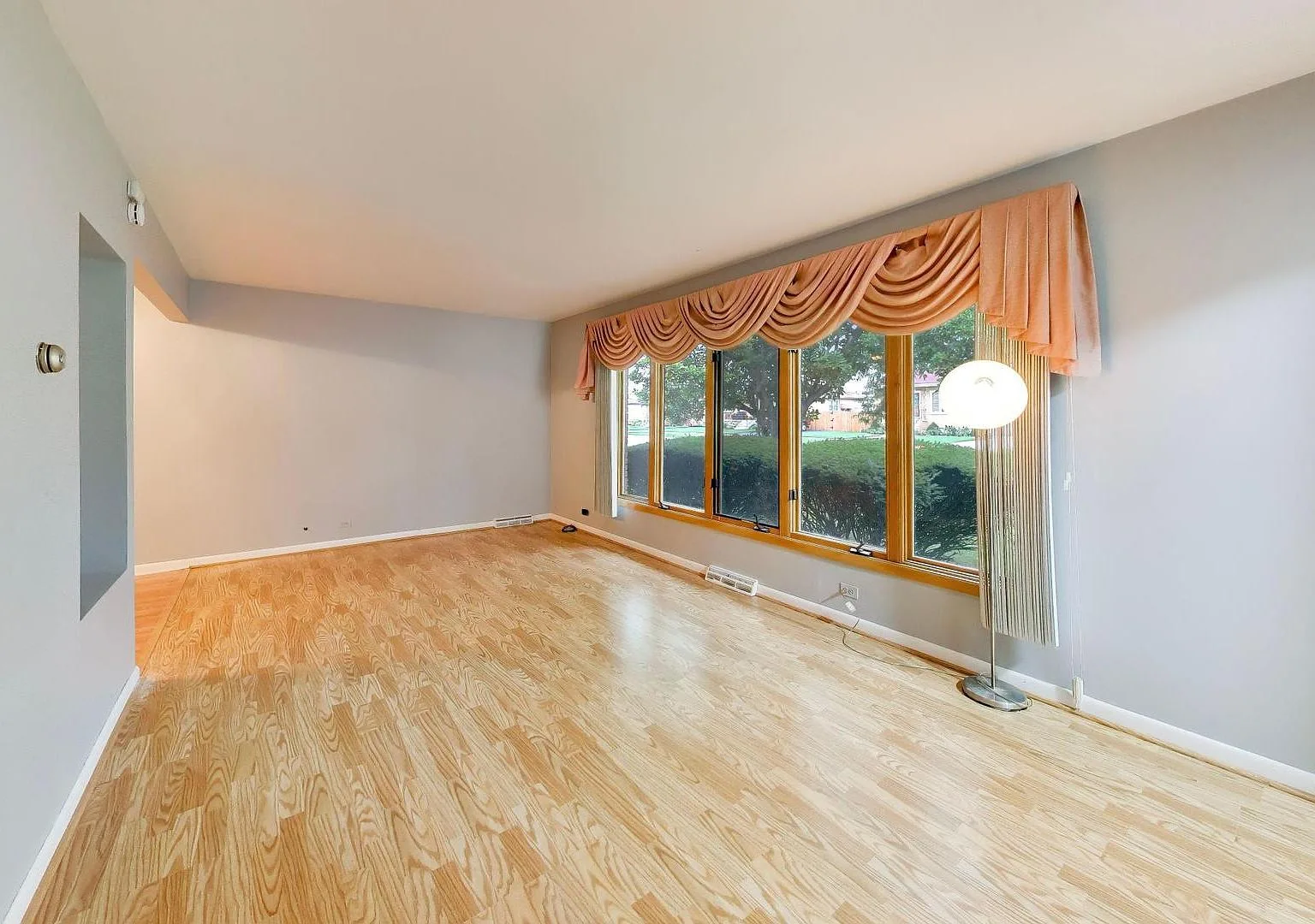 Living room with natural light and neutral tones