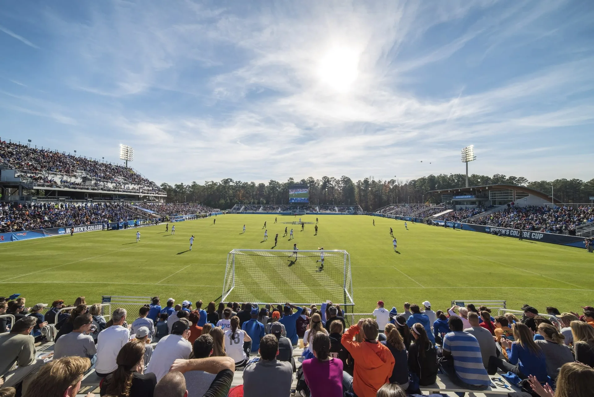 WakeMed Soccer Park stadium field in Cary North Carolina