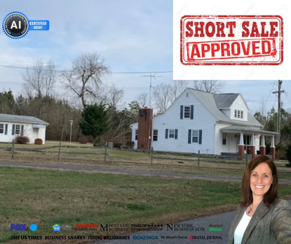 Two-story traditional home with a brick chimney, recently closed short sale by Barbara Jennings