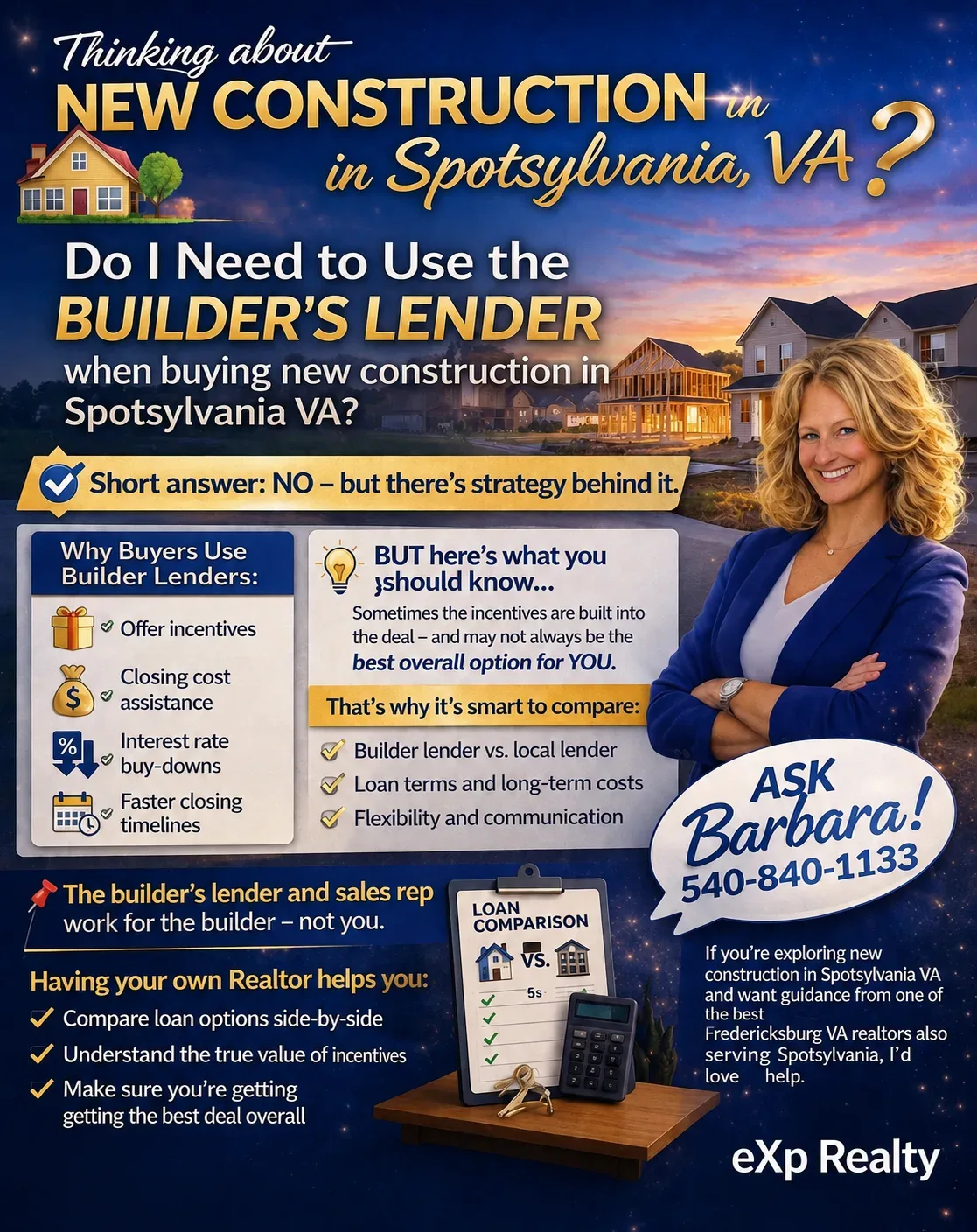 Do I need to use the builder's lender? Learn how financing options work when buying new construction