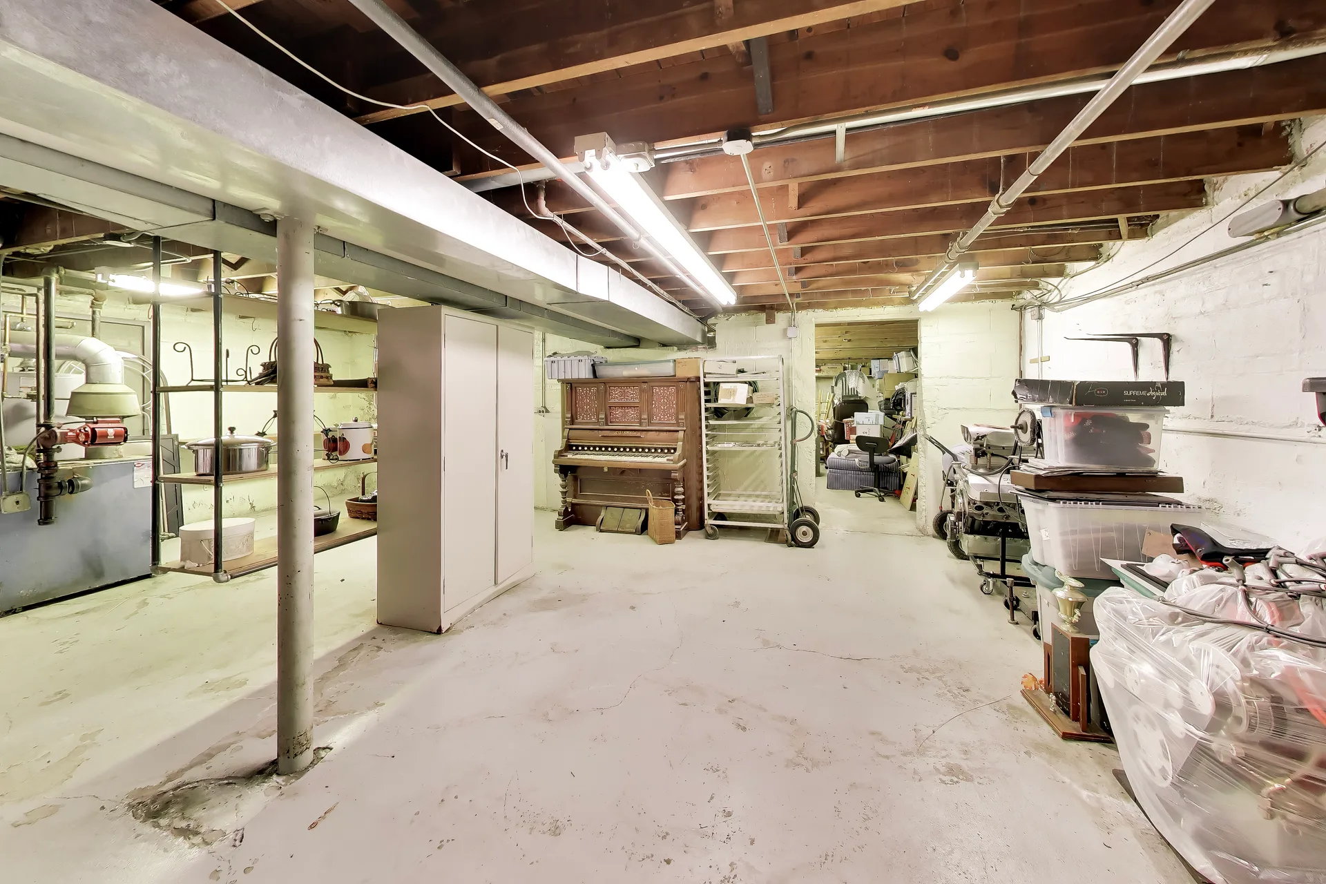 Unfinished basement space ready for a vision