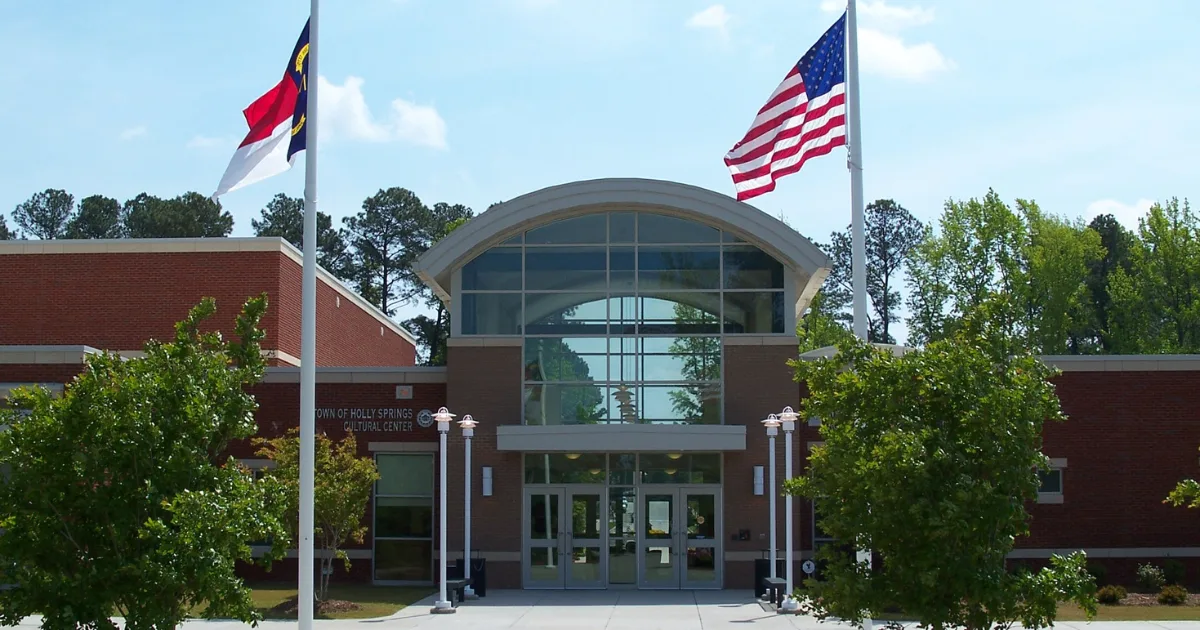 Exterior of the Holly Springs Cultural Arts Center