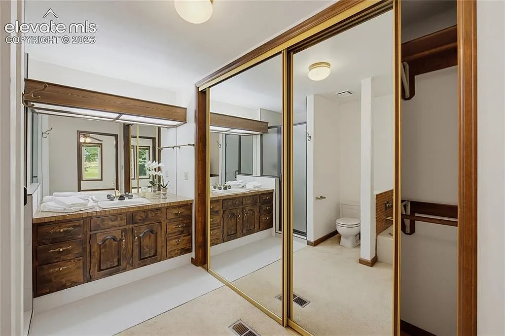 Primary bathroom with double vanity