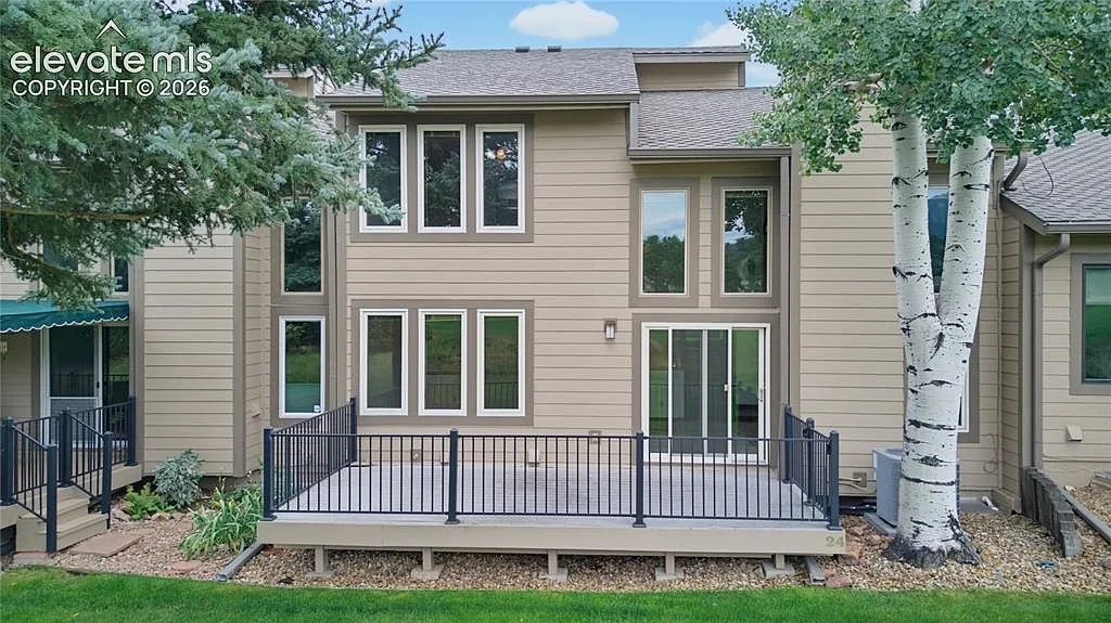 Composite deck overlooking the golf fairway