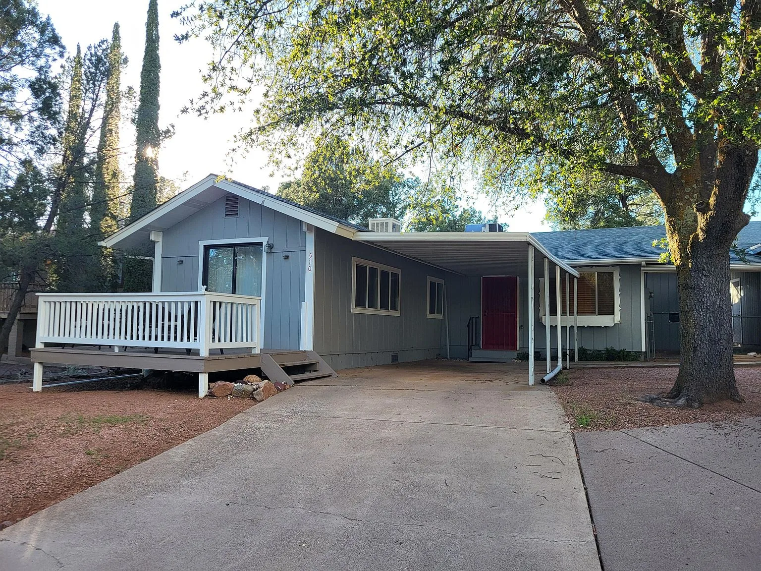 Exterior front facade of the home at 510 E Evergreen St in Payson Arizona