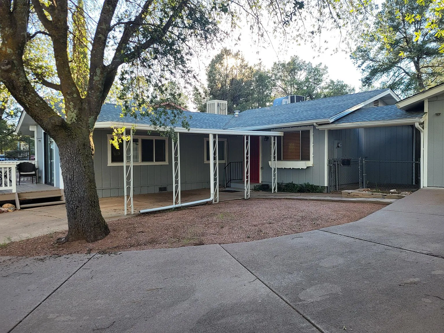 Covered patio entry