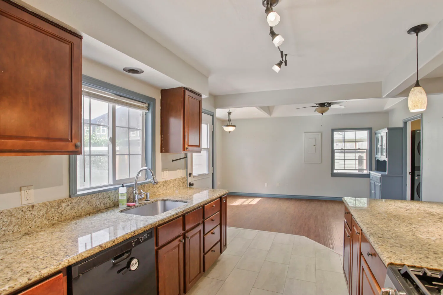 Kitchen open to the living area at 6314 SE Jennings Ave, Milwaukie, OR