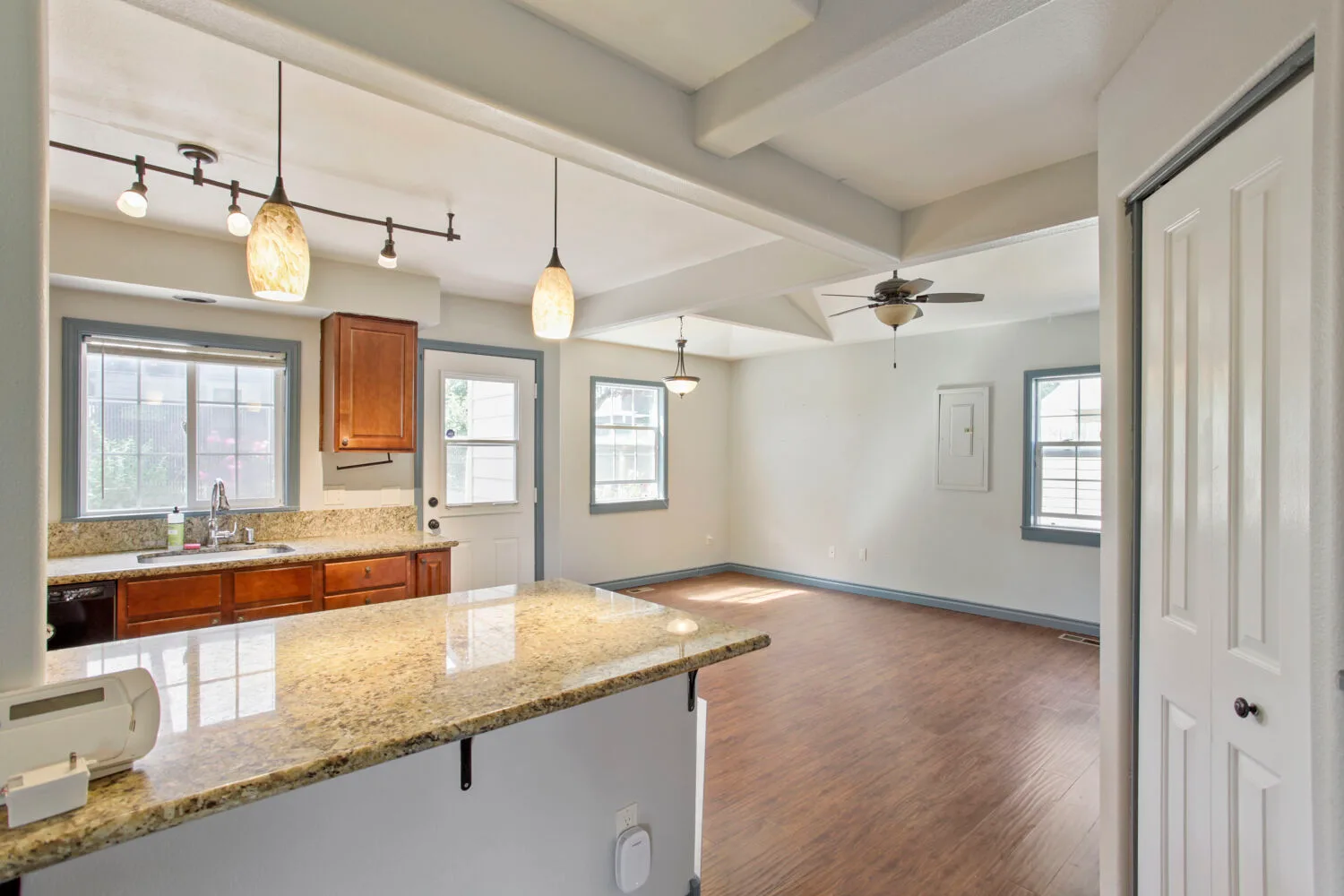 Open kitchen and living area at 6314 SE Jennings Ave, Milwaukie, OR